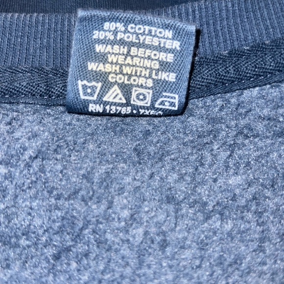 Fruit of the Loom Blue Medium Weight Soft Sweatshirt Size 2XL - Picture 5 of 5